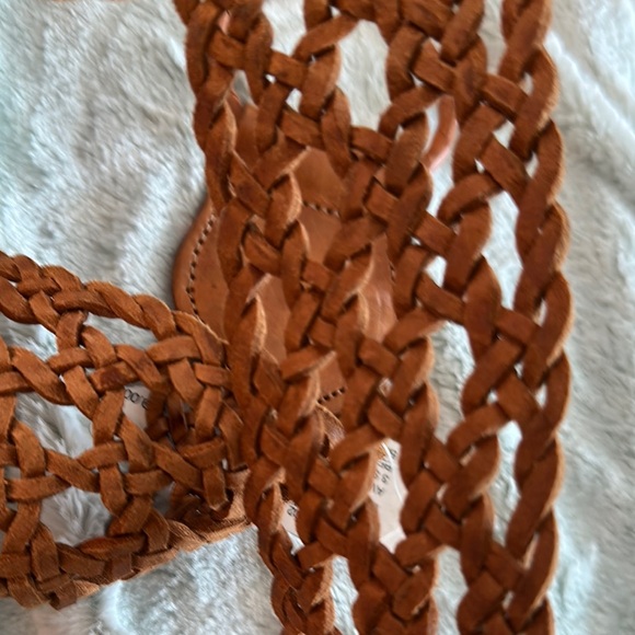 Chico's Brown Woven Leather Belt - Picture 2 of 12